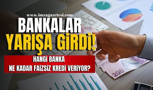 Bankalar Sıfır Faizli Kredi Yarışına Girdi! 75 Bin TL'ye Kadar Faizsiz Kredi Fırsatları! | Ekonomi Haber