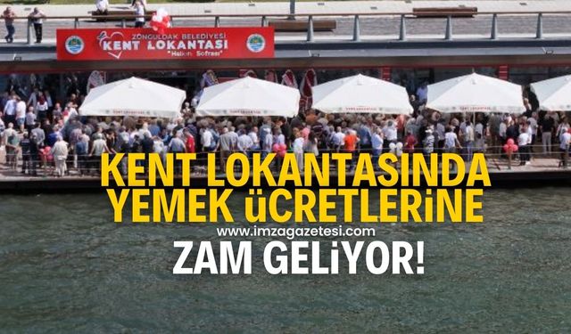 Bir zam da kent lokantasına geliyor!