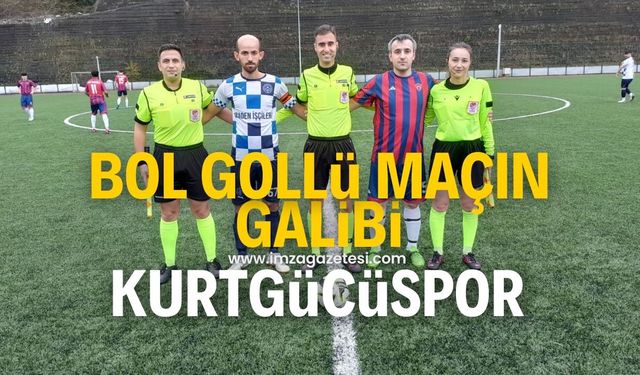 Bol gollü maçta kazanan Kurtgücüspor oldu