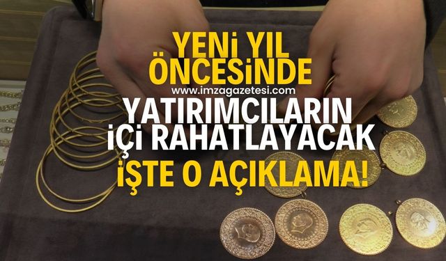 Bu haber altın yatırımcılarını mutlu edecek!