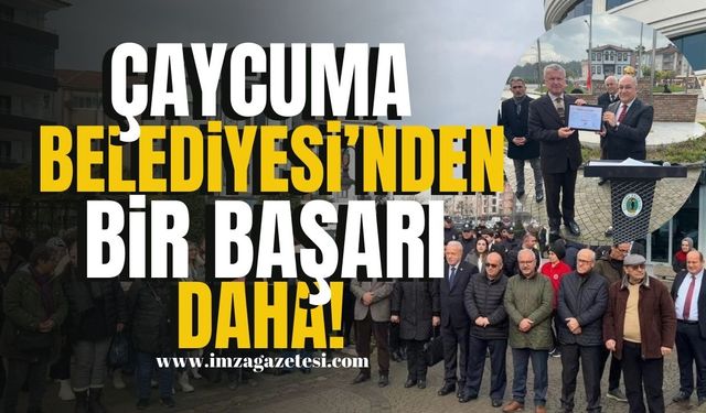 Çaycuma Belediyesi’nden Bir Başarı Daha! | Çaycuma Haber