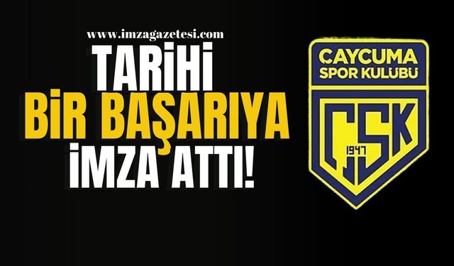 Çaycuma Spor Kulübü, Tarihi Bir Başarıya İmza Attı! | Çaycuma Haber