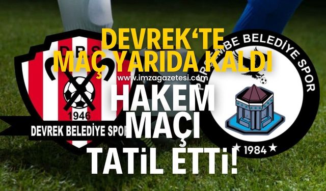 Devrek Belediyespor-Perşembe Belediyespor maçı yarıda kaldı!