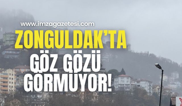 Zonguldak’ta sis etkili oldu!