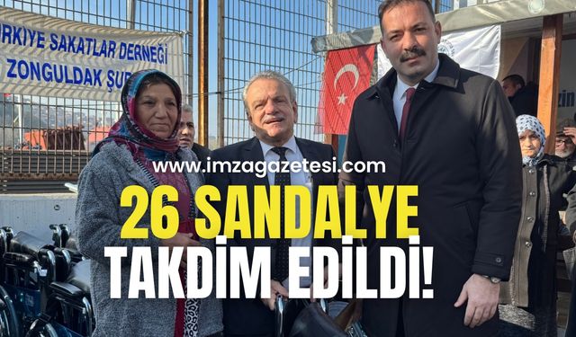 26 ihtiyaç sahibine tekerlekli sandalye!