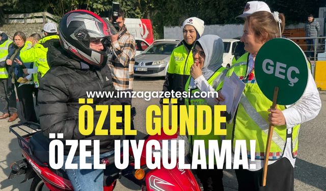 Özel bireyler uygulama yaptı!