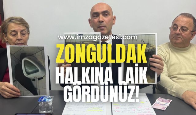 Siz 5 yıl boyunca bu lavabo Zonguldak’a layık gördünüz!