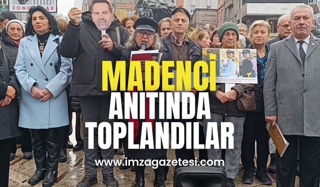 Madenci anıtından seslerini duyurdular!