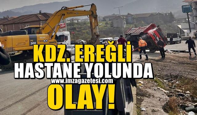 Kdz Ereğli Hastane yolunda olay! Ereğli haberleri