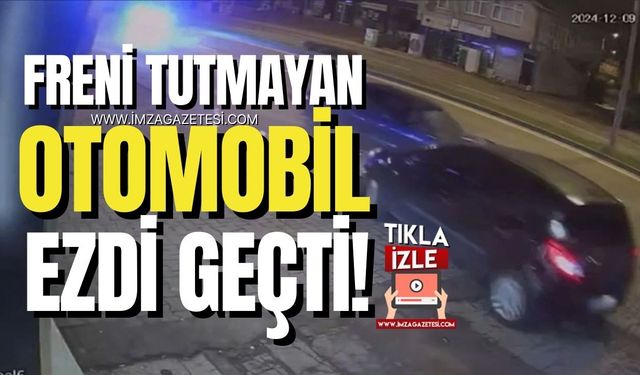 Kontrolden Çıkan Otomobil Park Halindeki Araca Çarptı: 4 Kişi Yaralı, O Anlar Kamerada!