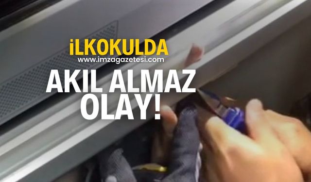 İlkokulda akıl almaz olay! Öğrenciyi ekipler kurtardı