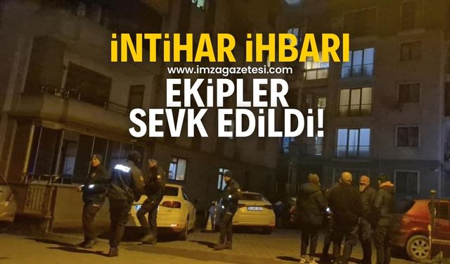 İntihar girişimi zannettiler ortalık ayağa kalktı