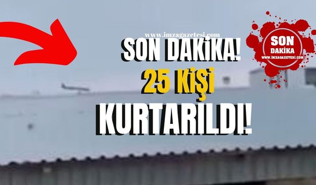 Kazakistan'da 72 kişinin bulunduğu yolcu uçağı düştü! 25 kişi kurtarıldı...