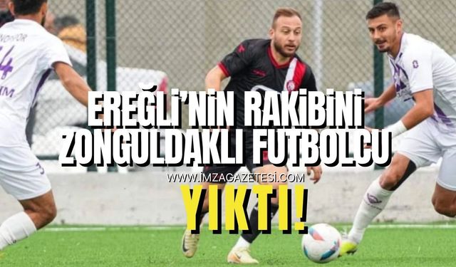 Kdz.Ereğli Belediyespor'un rakibini Zonguldaklı futbolcu yıktı! | Ereğli Haber