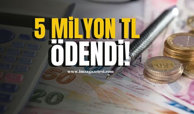 Kozlu Belediye Başkanı Altuğ Dökmeci duyurdu! 5 Milyon TL Ödendi...