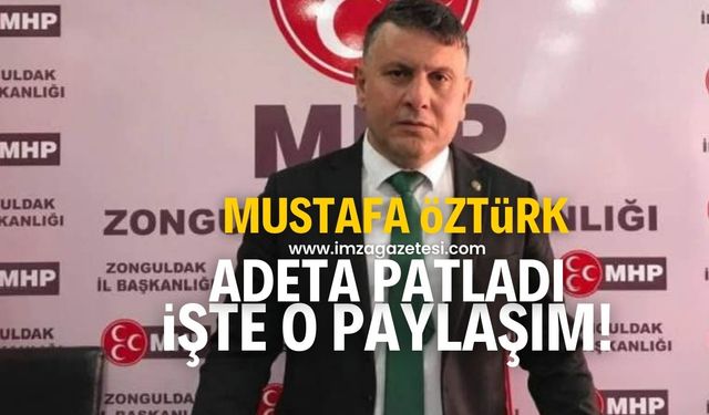 MHP Zonguldak eski İl Başkanı Mustafa Öztürk adeta patladı! “Yazmayacağım diyorum da hepsi sırtımızdan vurdu”