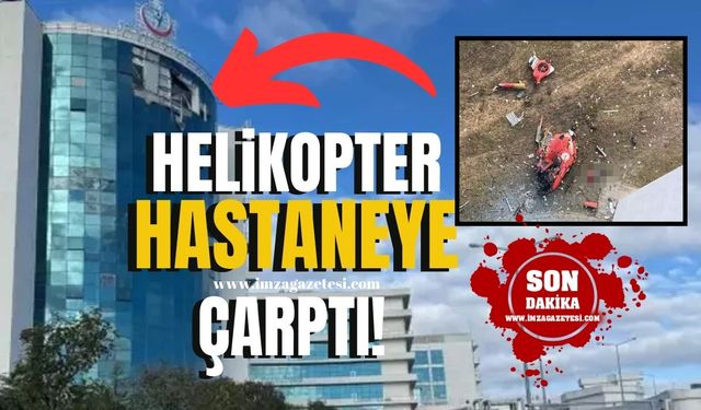 Ambulans Helikopter Hastaneye Çarptı! Ekipler Olay Yerinde...