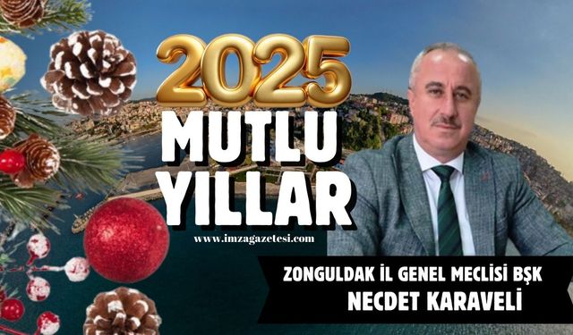 Zonguldak İl Genel Meclisi Başkanı Necdet Karaveli yeni yıl mesajı...