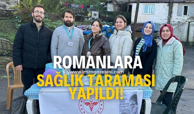 Romanlara sağlık taraması!