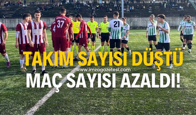 Takım sayısı 10’a düştü maç sayısı azaldı