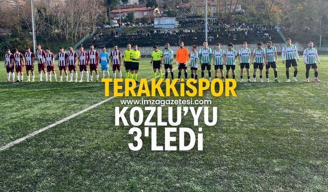 Terakkispor, Kozlu Belediyespor'u 3 golle geçti