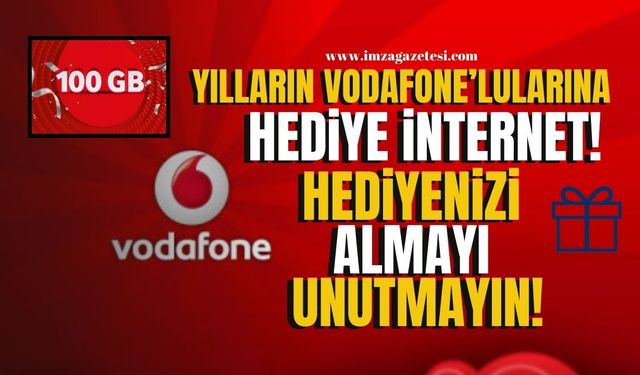 Vodafone kullanıcılarına yılbaşı hediyesi! Hediyenizi almayı unutmayın...