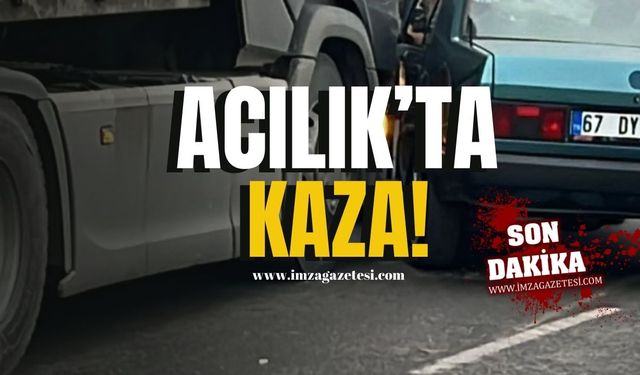 Zonguldak Acılık'ta kaza!