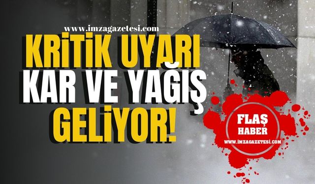 Meteoroloji’den Kritik Uyarı! Kar ve yağış geliyor! | Hava Durumu Haber