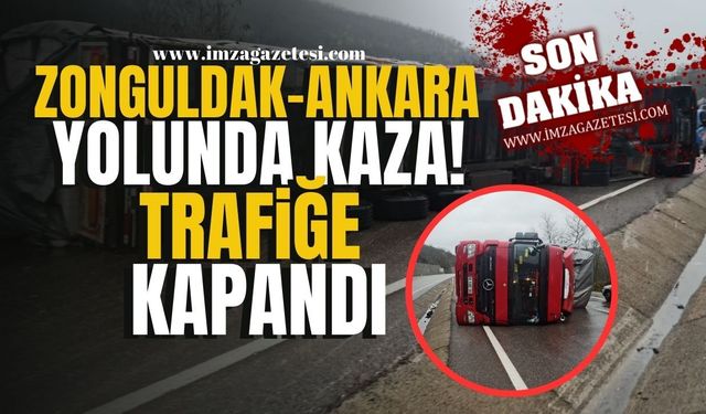 Zonguldak-Ankara karayolunda korkunç kaza! Yol trafiğe kapandı! | Zonguldak Haber