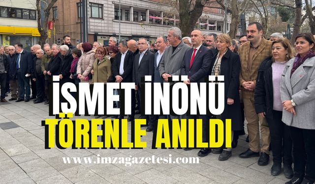 İsmet İnönü törenle anıldı