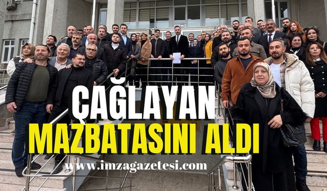 Mustafa Çağlayan, coşkulu törenle mazbatasını aldı