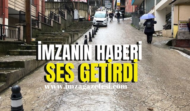 İmza Gazetesi yazdı, belediye duyarsız kalmadı!