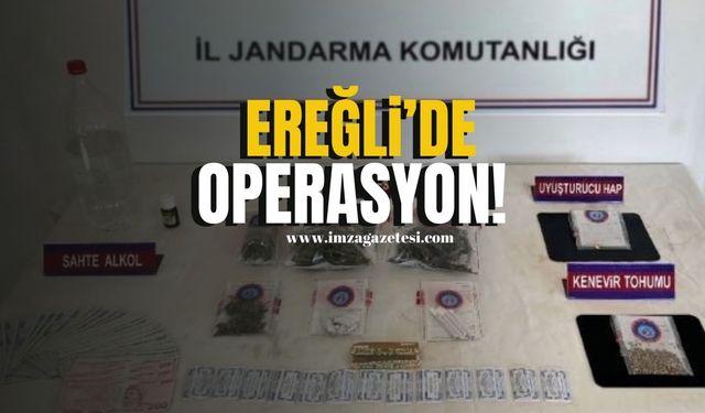 Ereğli’de Uyuşturucu ve Sahte Alkol Operasyonu... 1 Kişi Yakalandı!