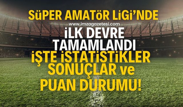 Zonguldak Süper Amatör Ligi'nde ilk devre tamamlandı! İşte sonuçlar ve puan durumu