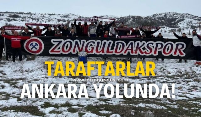 Zonguldakspor taraftarları Ankara yolunda