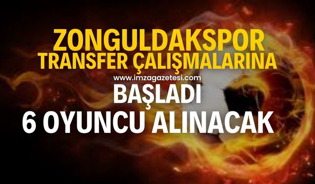 Zonguldakspor'da transfer görüşmelerine başlandı! 6 oyuncu alınacak