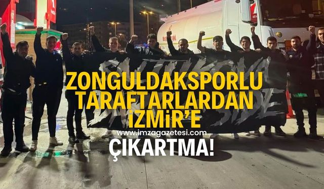 Zonguldakspor'un taraftar grubu DarkSide, İzmir yolunda