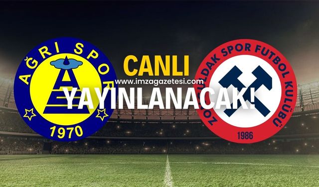 Ağrı 1970 Spor-Zonguldakspor maçı canlı yayınlanacak