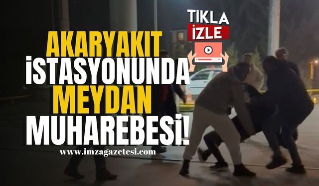 Akaryakıt istasyonunda meydan muharebesi gibi kavga! | Asayiş Haber