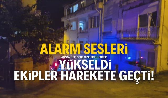 Alarm sesleri yükseldi ekipler harekete geçti