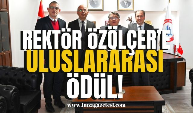 BEUN Rektörü İsmail Hakkı Özölçer'e Uluslararası Ödül! | Zonguldak Haber