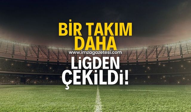 Bir takım daha ligden çekildi