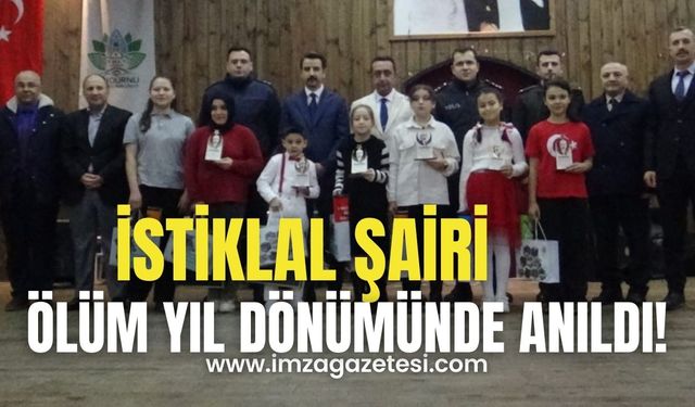 Mehmet Akif Ersoy, Mudurnu'da Öğrencilerin Duygu Dolu İstiklal Marşı ile Anıldı!