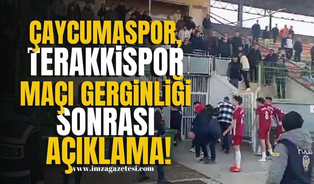 Çaycumaspor-Terakkispor Maçı Sonrası Gerginlik! Taraftarlar Açıklama Yaptı | Çaycuma Haber