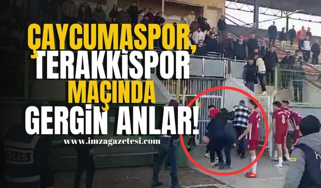 Çaycumaspor-Terakkispor Maçında Gergin Anlar! | Çaycuma Haber