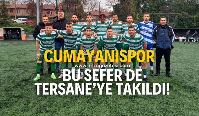 Cumayanıspor’a Tersanespor karşısında şok bir puan kaybı daha