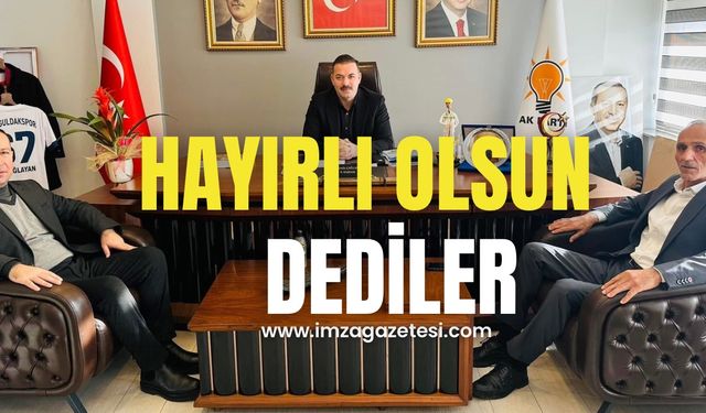 AK Parti İl Başkanı Çağlayan’a hayırlı olsun dediler