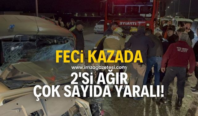 Feci kazada 2'si ağır 7 yaralı