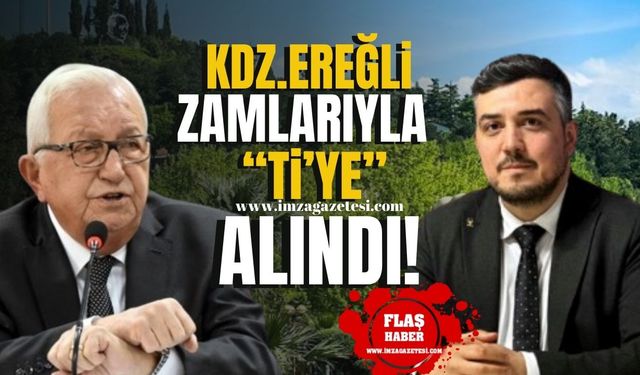 Kdz.Ereğli Belediye Başkanı Halil Posbıyık, bu sefer zamlarıyla "Ti"ye alındı!