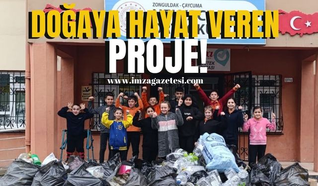 Helvacılar Ortaokulu Öğrencilerinden Doğaya Hayat Veren Proje! | Çaycuma Haber